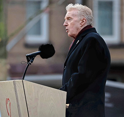 André van Duin bij de Nationale herdenking 4 mei 2021 André van Duin, Nationale herdenking 4 mei 2021